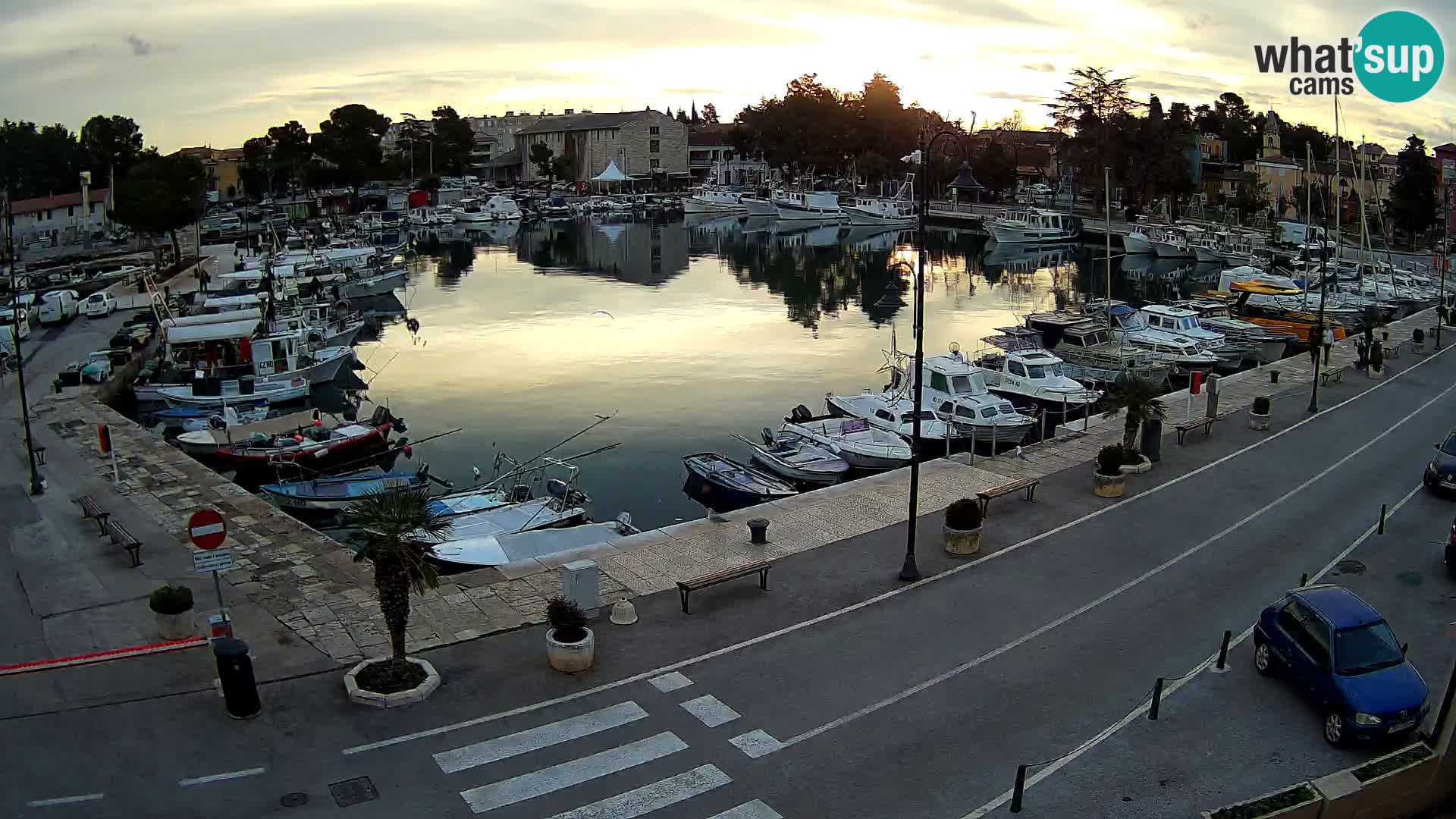 Novigrad webcam Mandrač | alten Hafen – Istrien