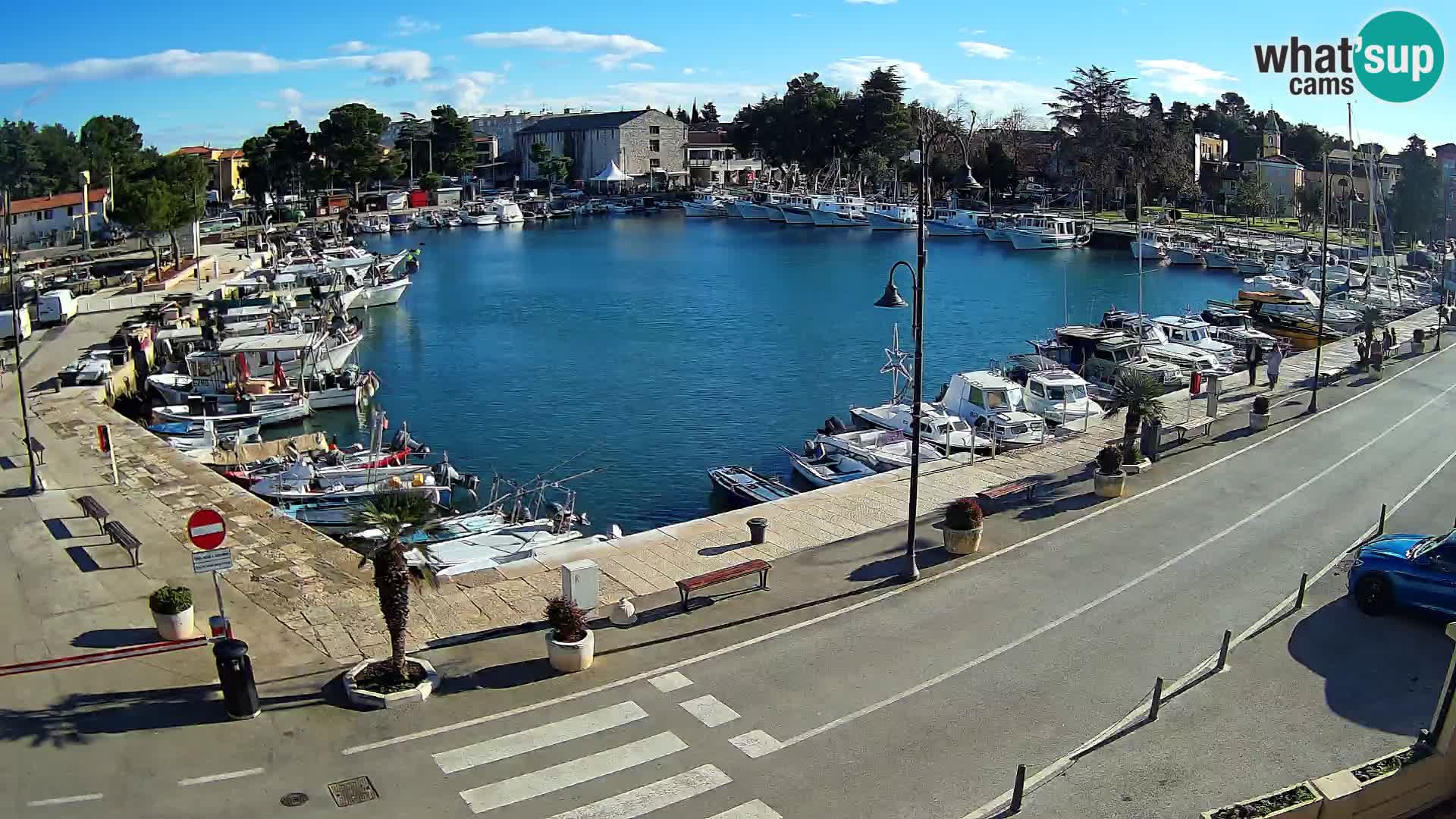 Novigrad webcam Mandrač | alten Hafen – Istrien