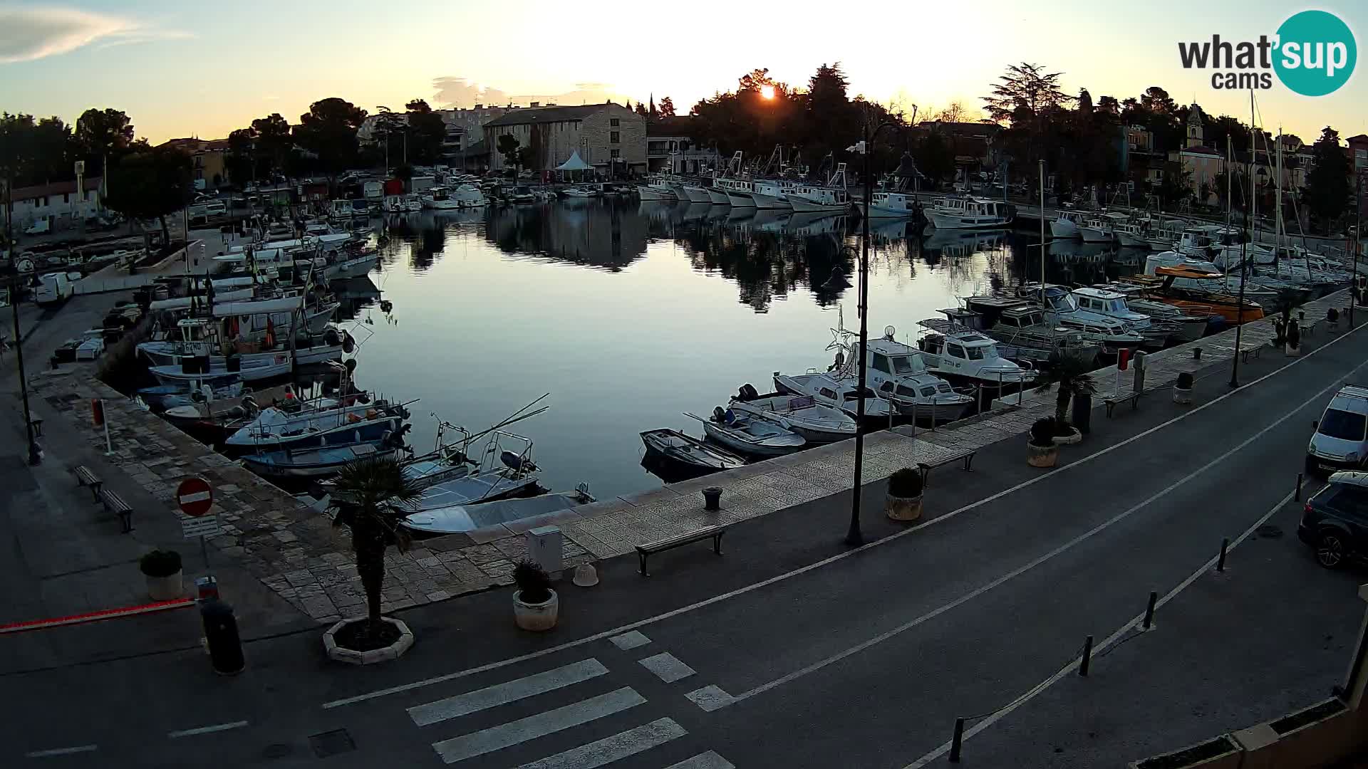 Novigrad webcam Mandrač | alten Hafen – Istrien