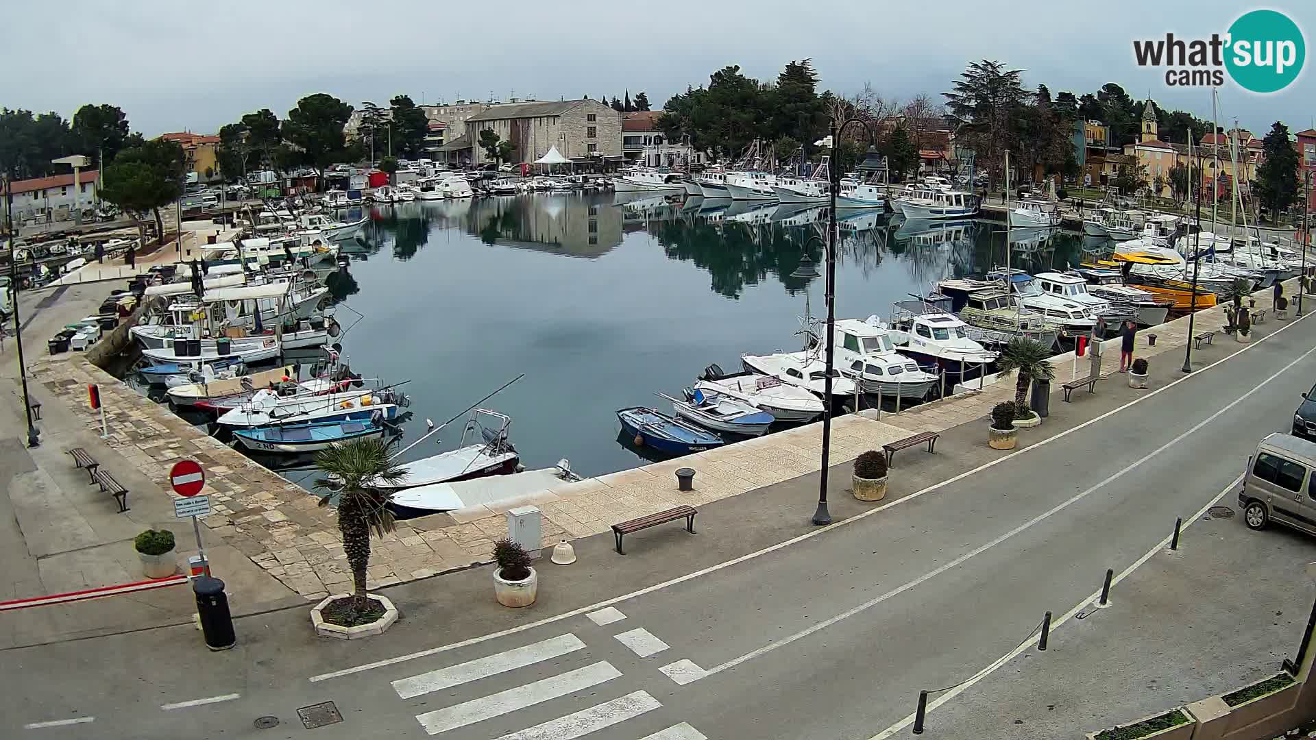 Novigrad webcam Mandrač | alten Hafen – Istrien