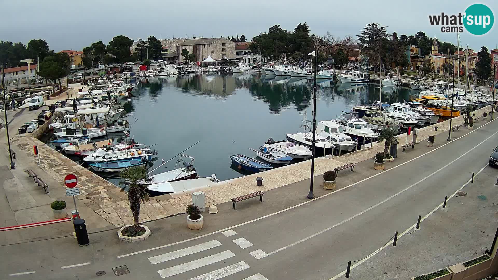 Novigrad webcam Mandrač | alten Hafen – Istrien