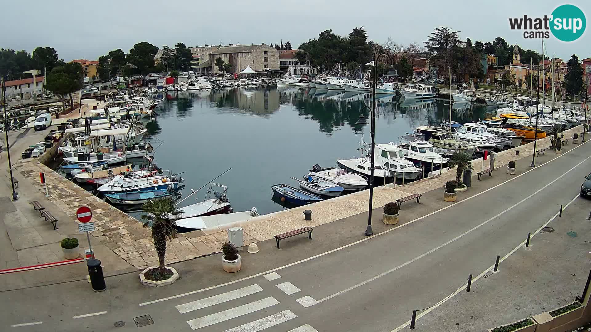 Novigrad webcam Mandrač | alten Hafen – Istrien