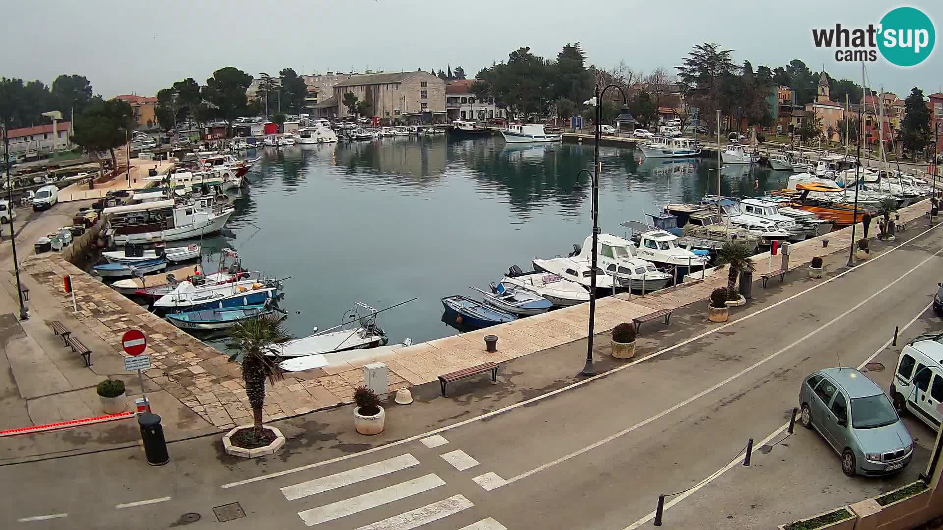 Novigrad webcam Mandrač | alten Hafen – Istrien