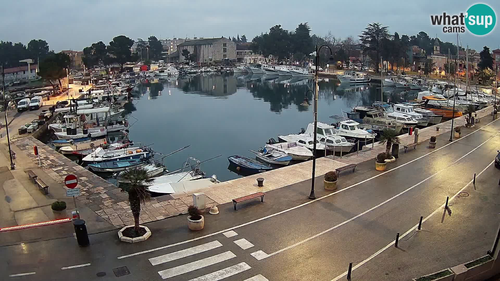 Novigrad webcam Mandrač | alten Hafen – Istrien