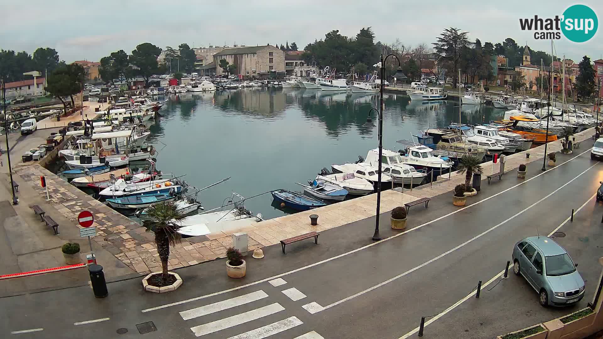 Novigrad webcam Mandrač | alten Hafen – Istrien