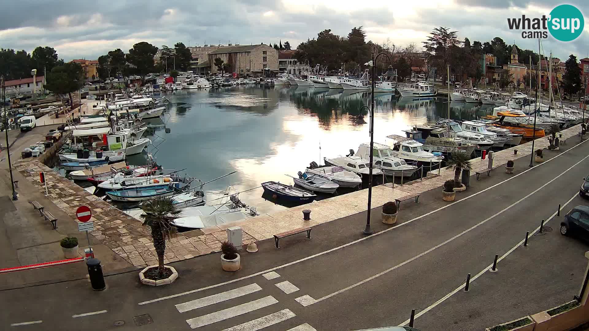 Novigrad webcam Mandrač | alten Hafen – Istrien