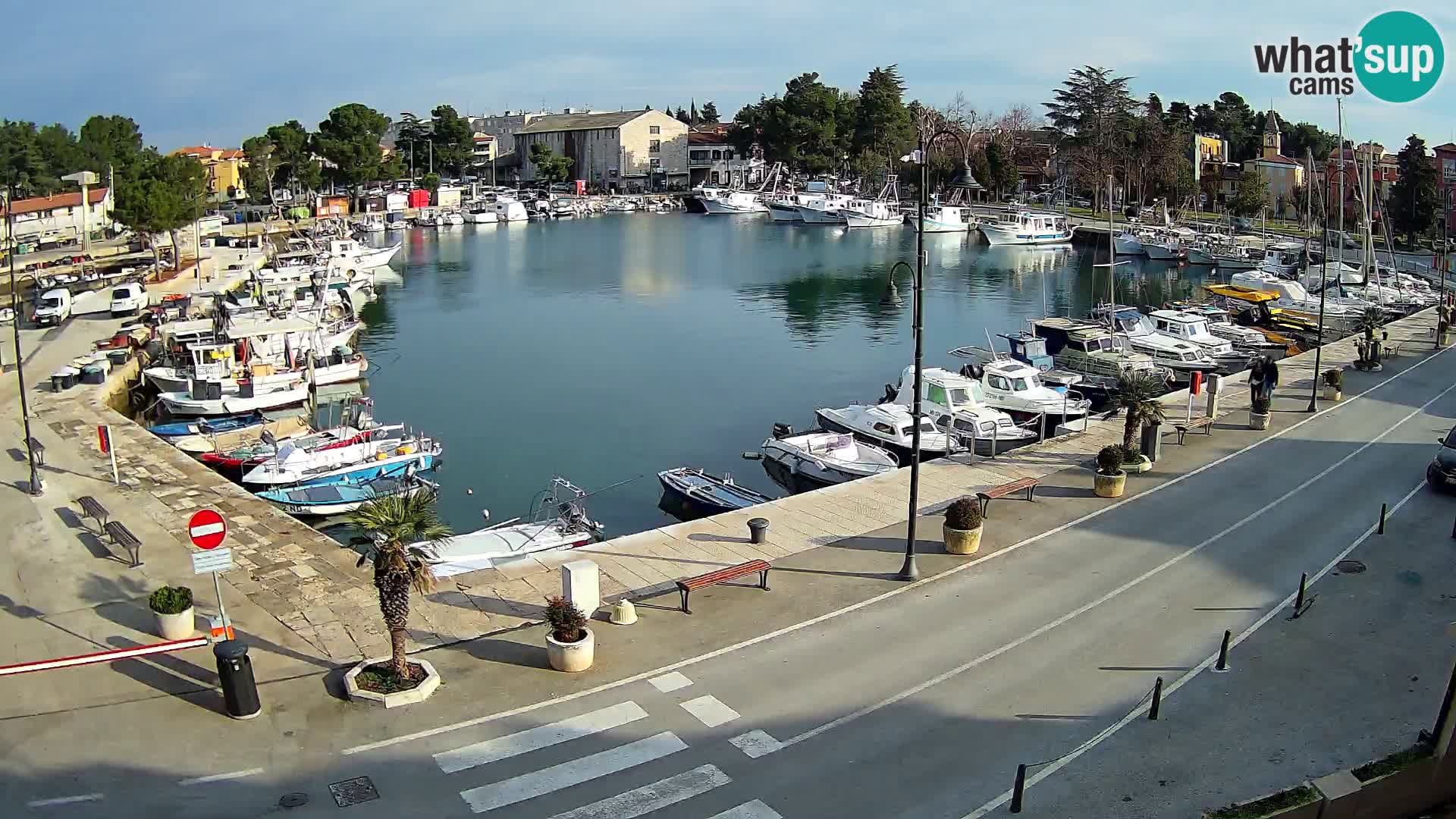 Novigrad webcam Mandrač | alten Hafen – Istrien