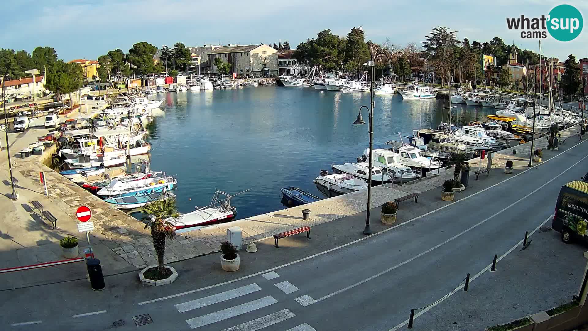 Novigrad webcam Mandrač | alten Hafen – Istrien