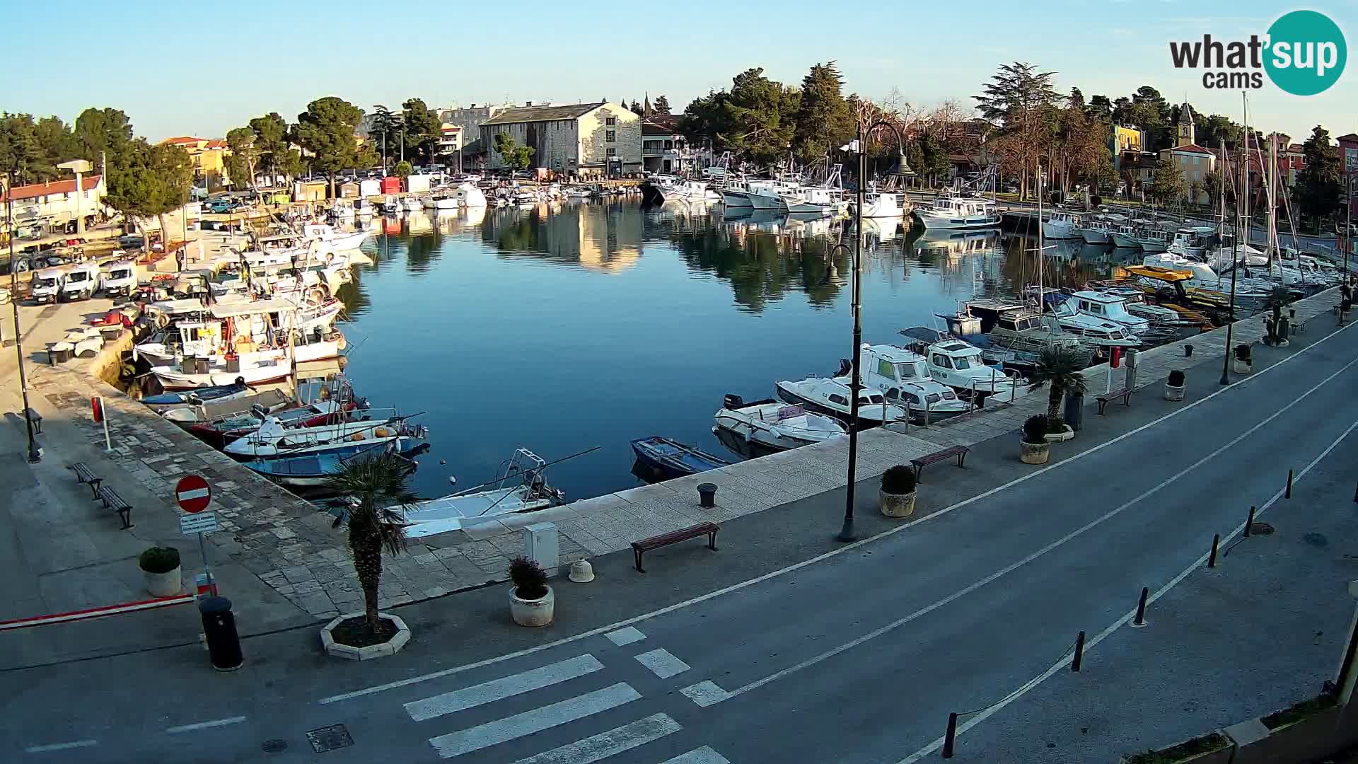 Novigrad webcam Mandrač | alten Hafen – Istrien