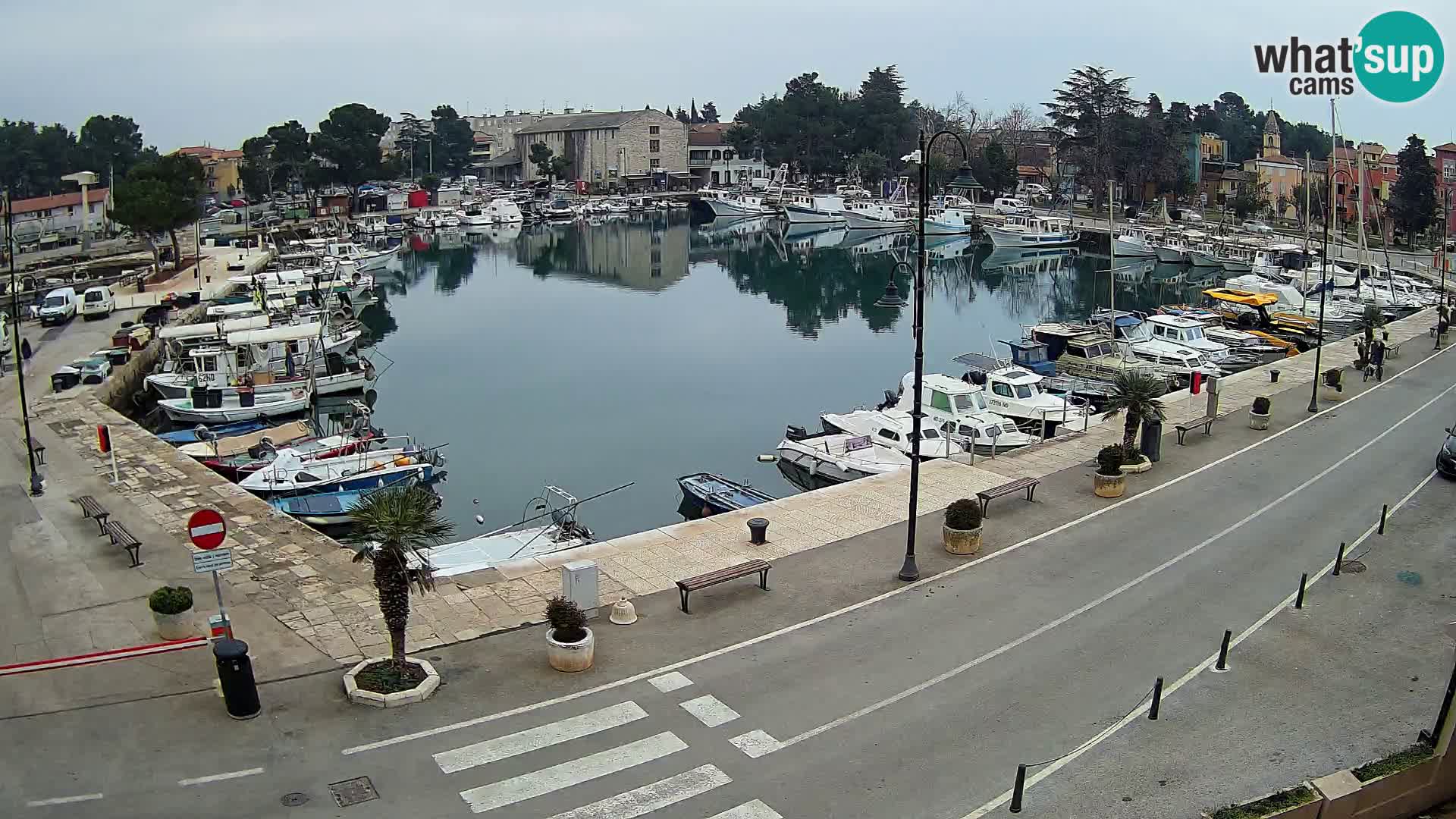 Novigrad webcam Mandrač | alten Hafen – Istrien