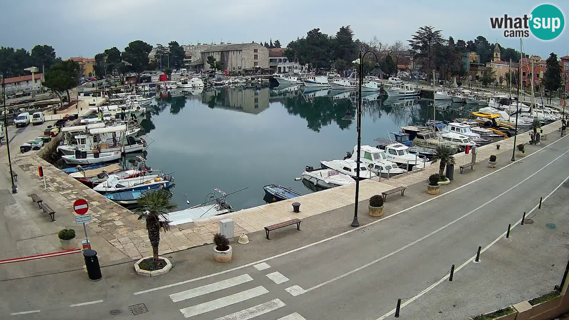 Novigrad webcam Mandrač | alten Hafen – Istrien