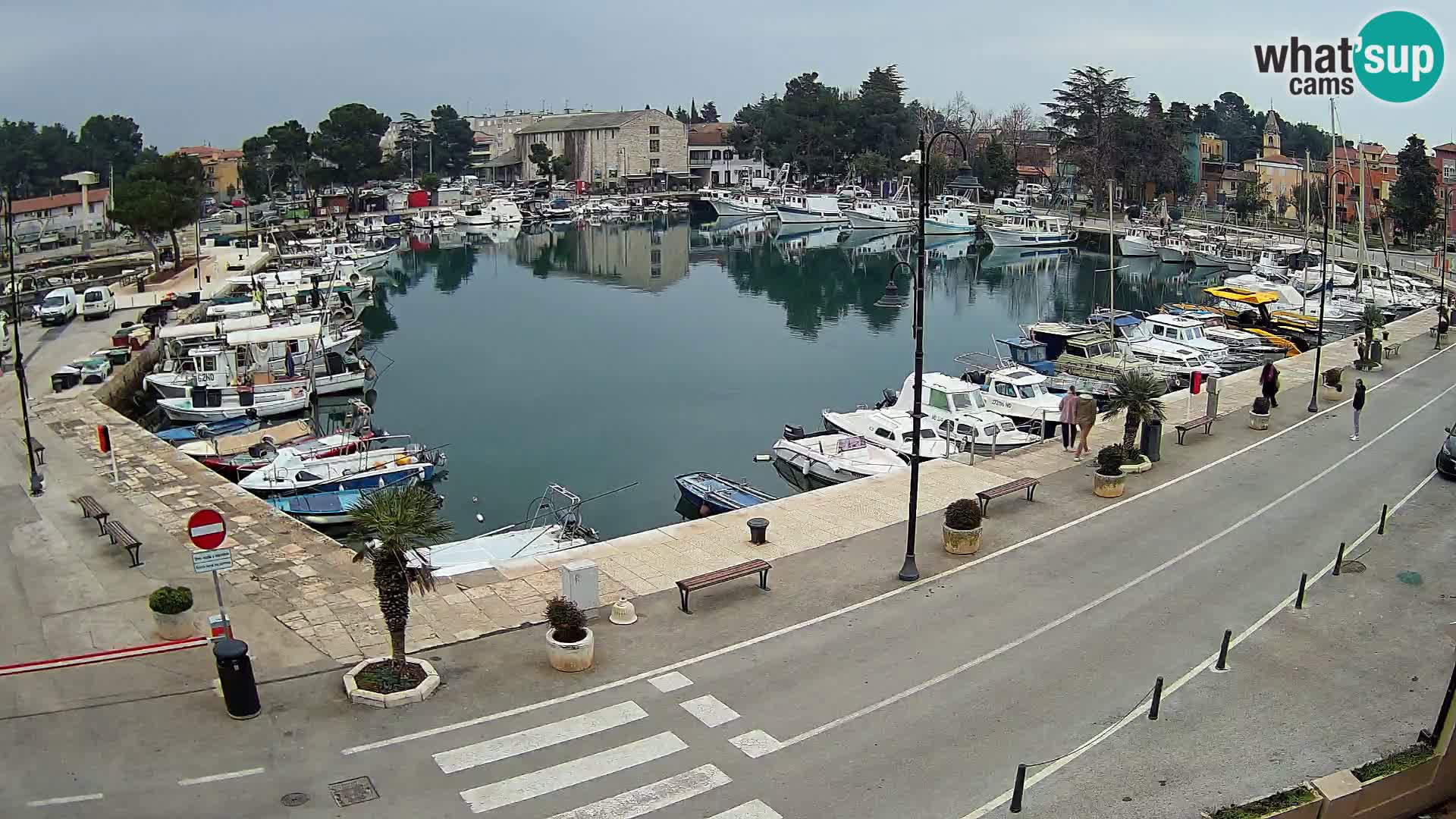 Novigrad webcam Mandrač | alten Hafen – Istrien