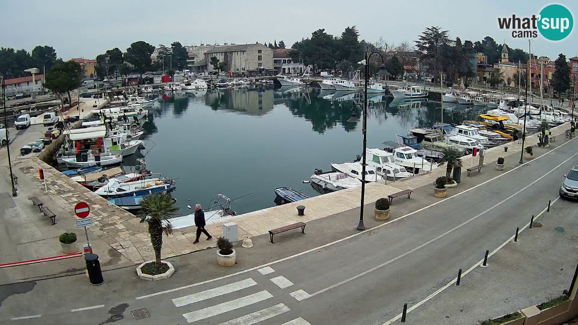 Novigrad webcam Mandrač | alten Hafen – Istrien