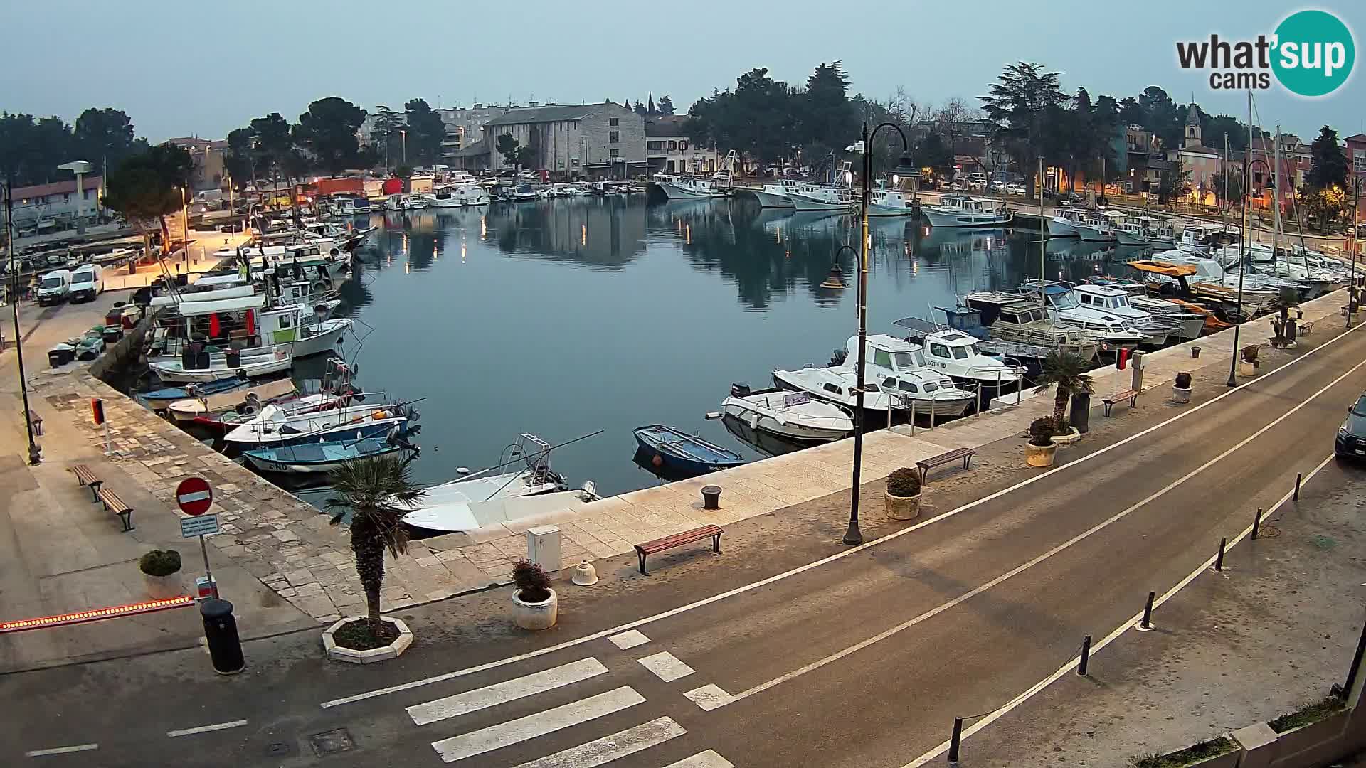 Novigrad webcam Mandrač | alten Hafen – Istrien