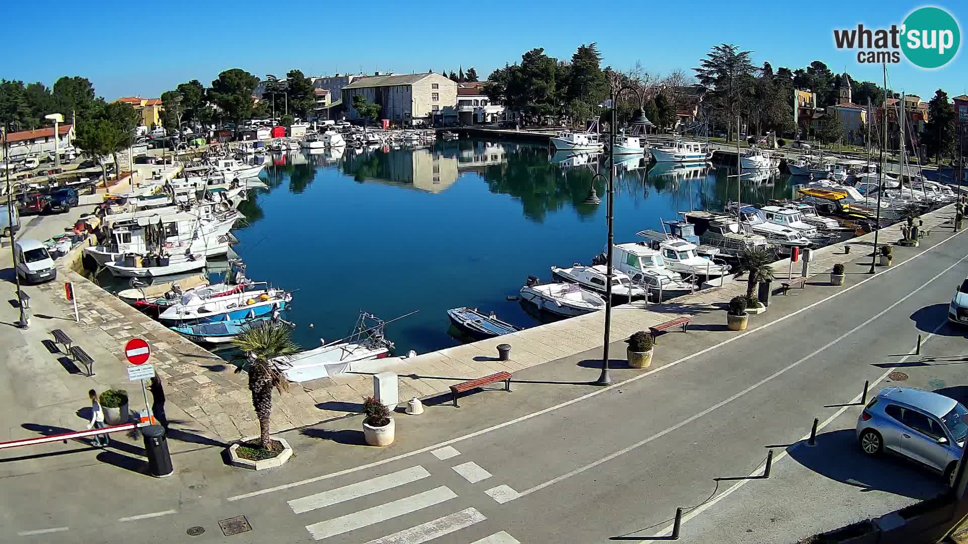 Novigrad webcam Mandrač | alten Hafen – Istrien