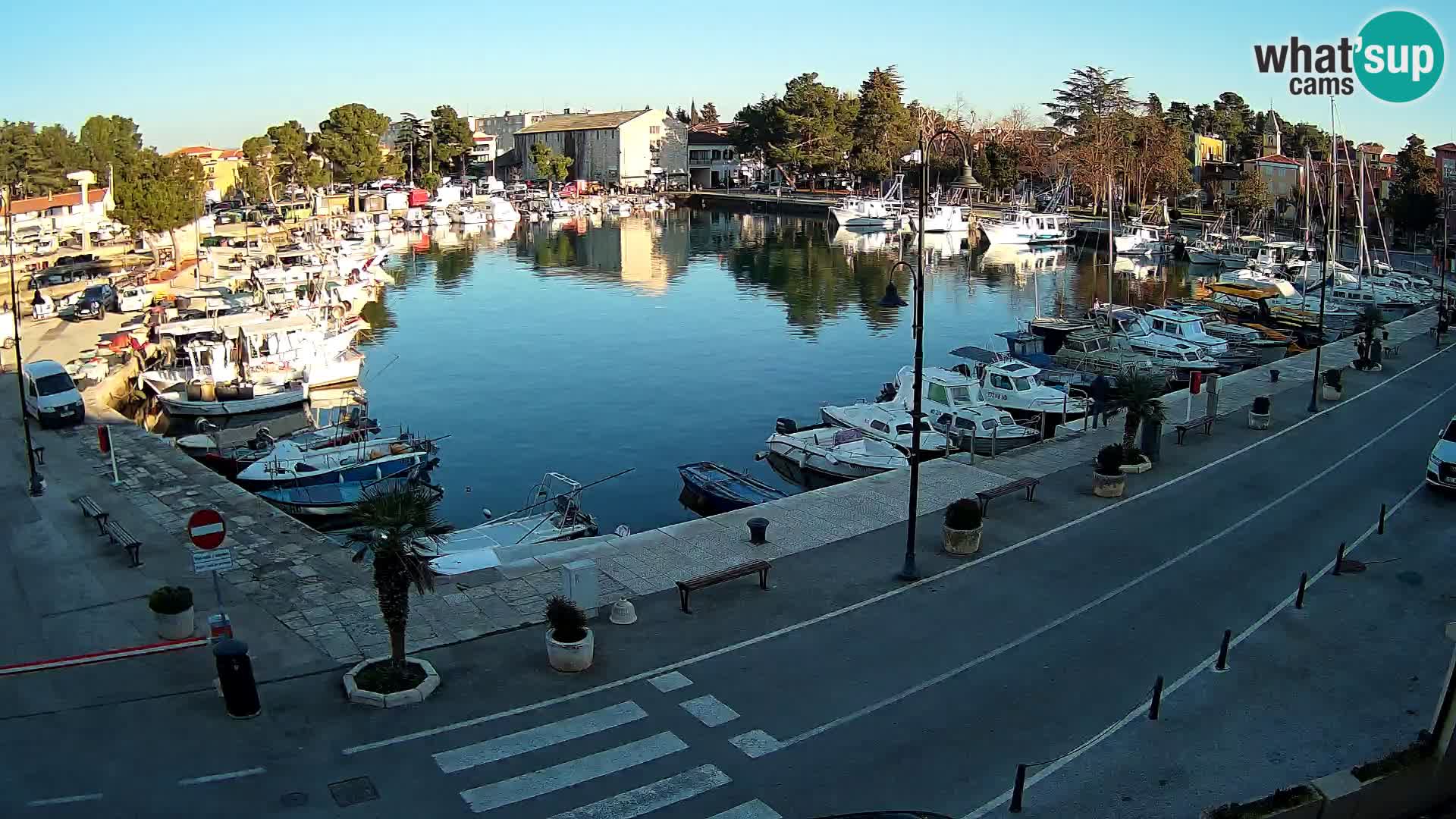 Novigrad webcam Mandrač | alten Hafen – Istrien