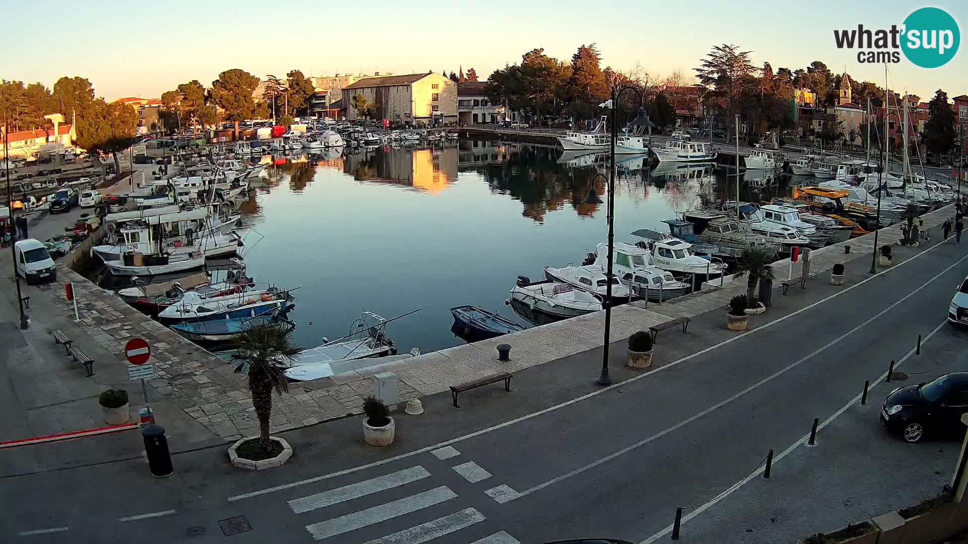 Novigrad webcam Mandrač | alten Hafen – Istrien