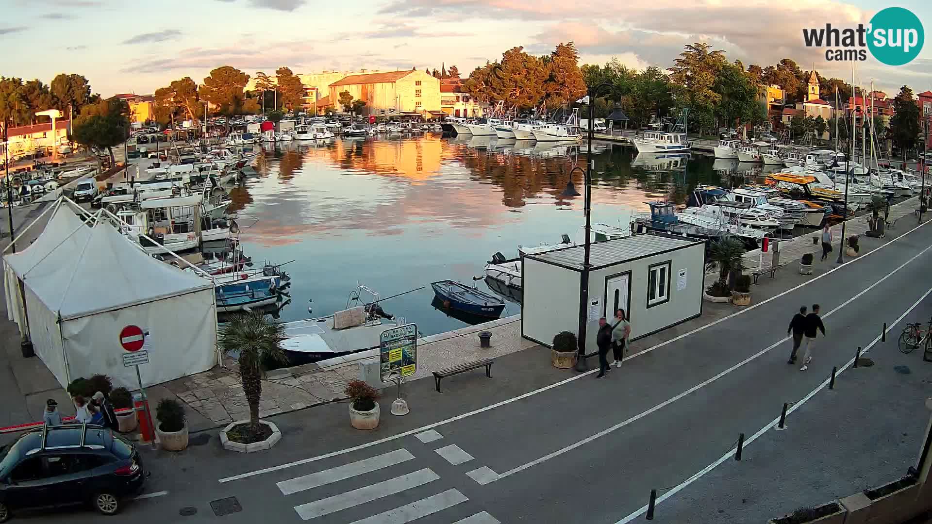 Novigrad webcam Mandrač | alten Hafen – Istrien