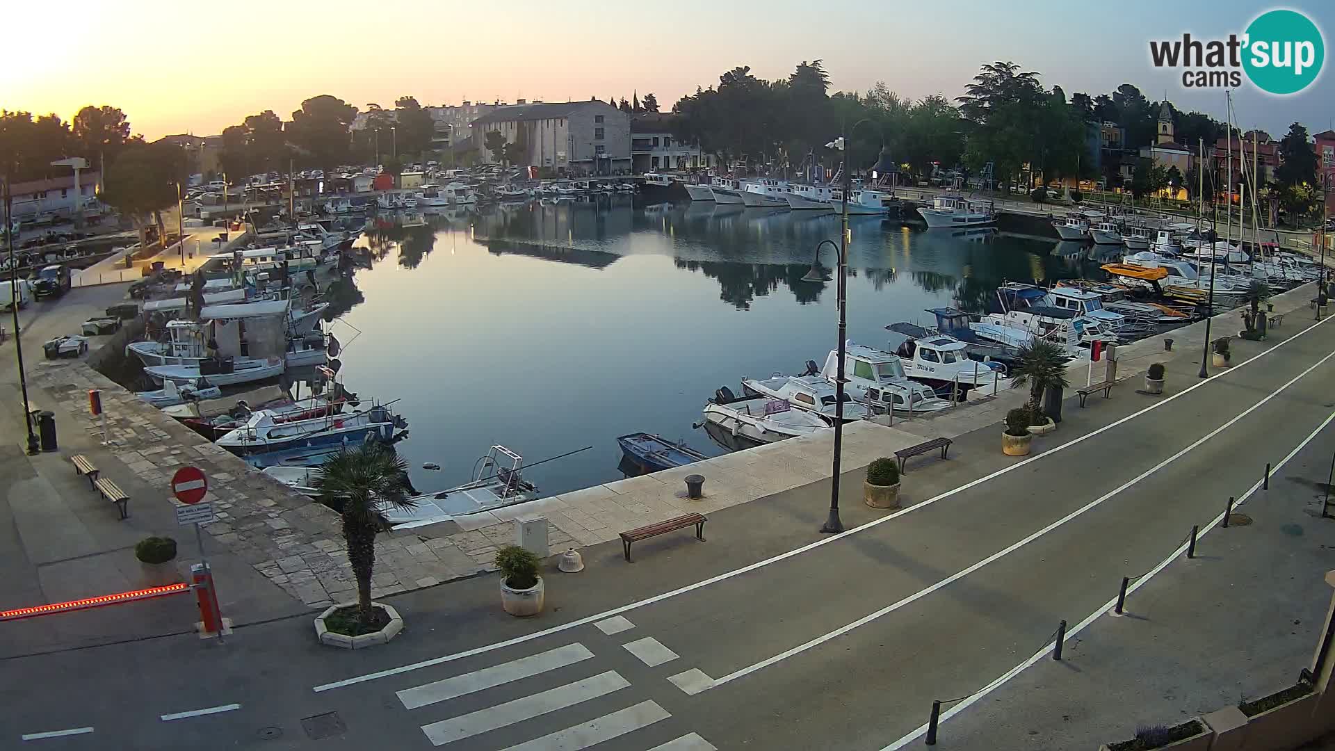 Novigrad webcam Mandrač | alten Hafen – Istrien