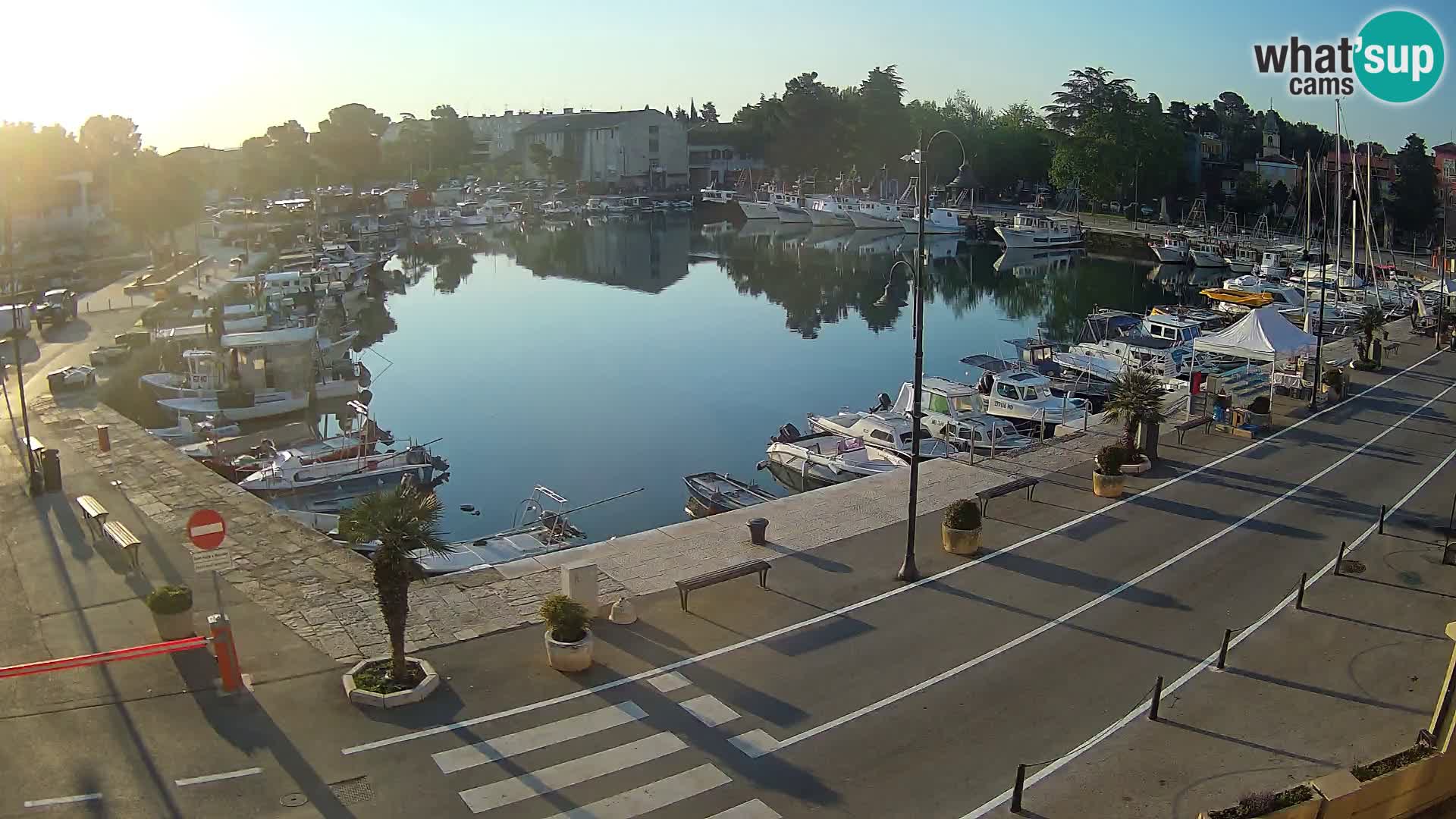Novigrad webcam Mandrač | alten Hafen – Istrien
