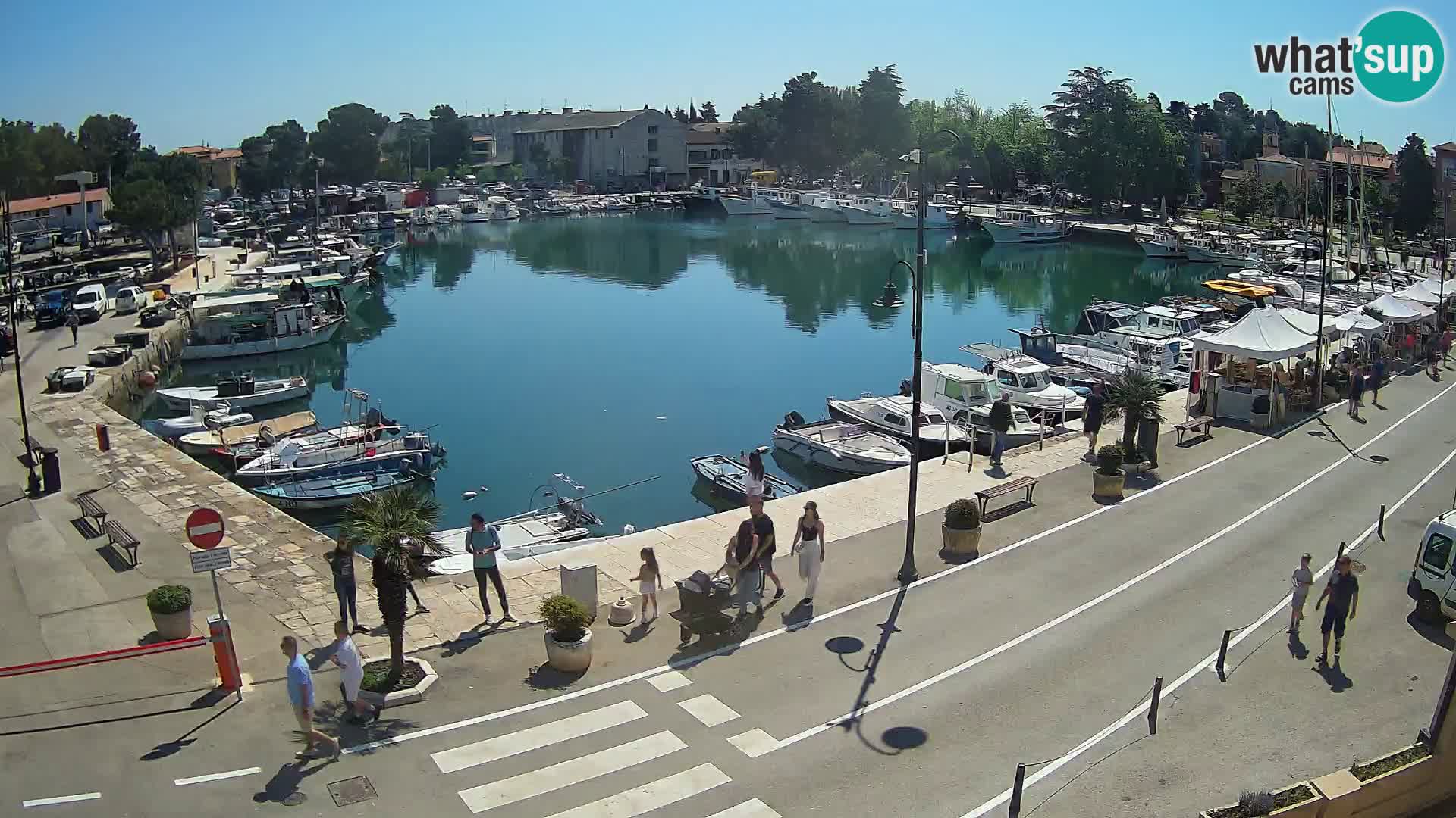 Novigrad webcam Mandrač | alten Hafen – Istrien