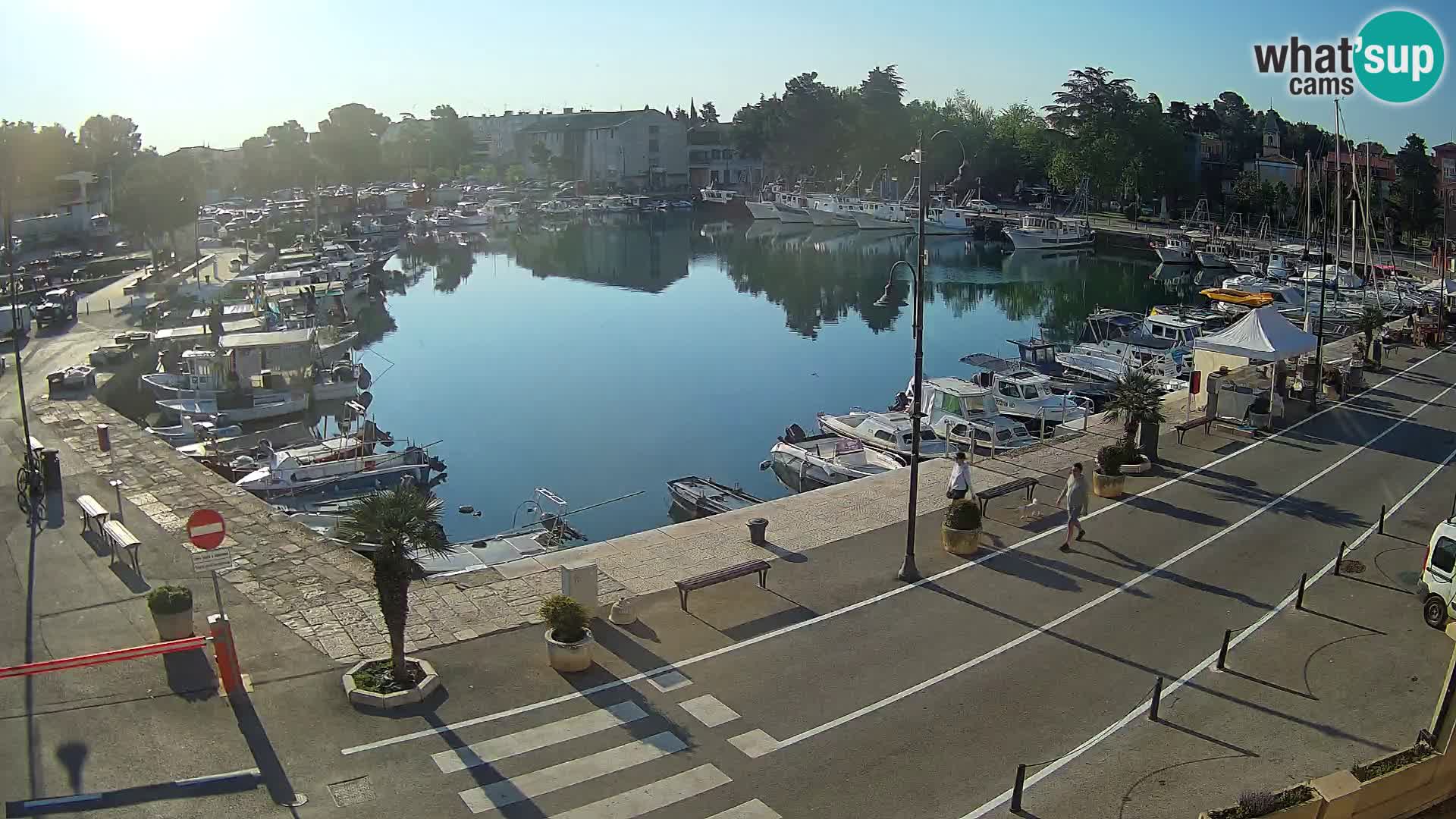 Novigrad webcam Mandrač | alten Hafen – Istrien
