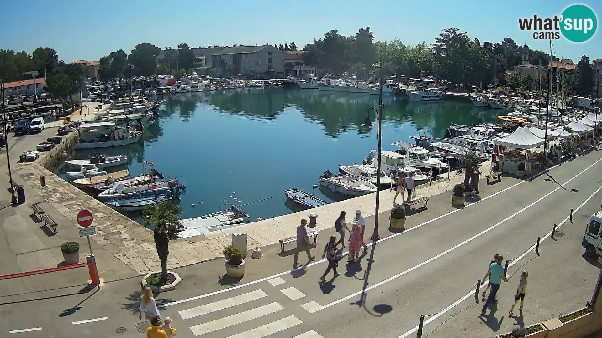 Novigrad webcam Mandrač | alten Hafen – Istrien