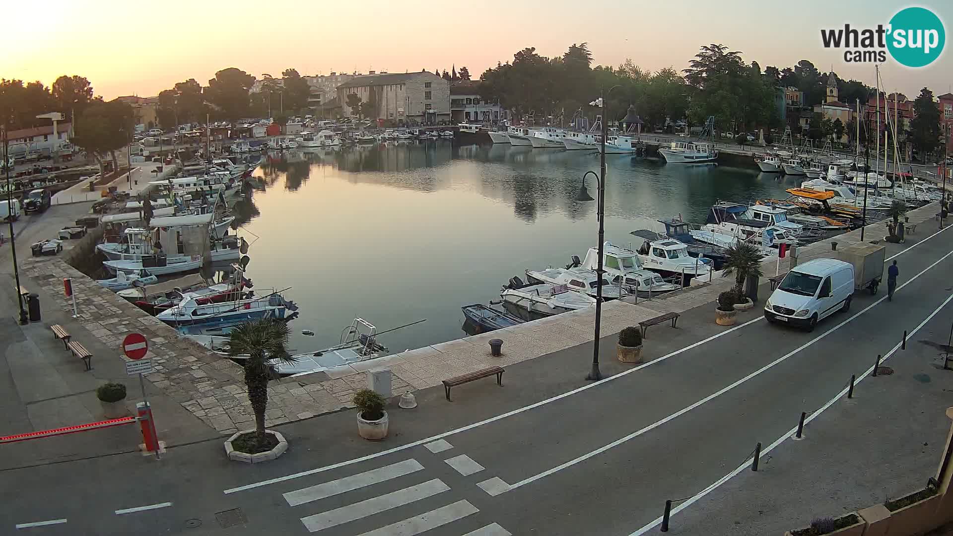 Novigrad webcam Mandrač | alten Hafen – Istrien