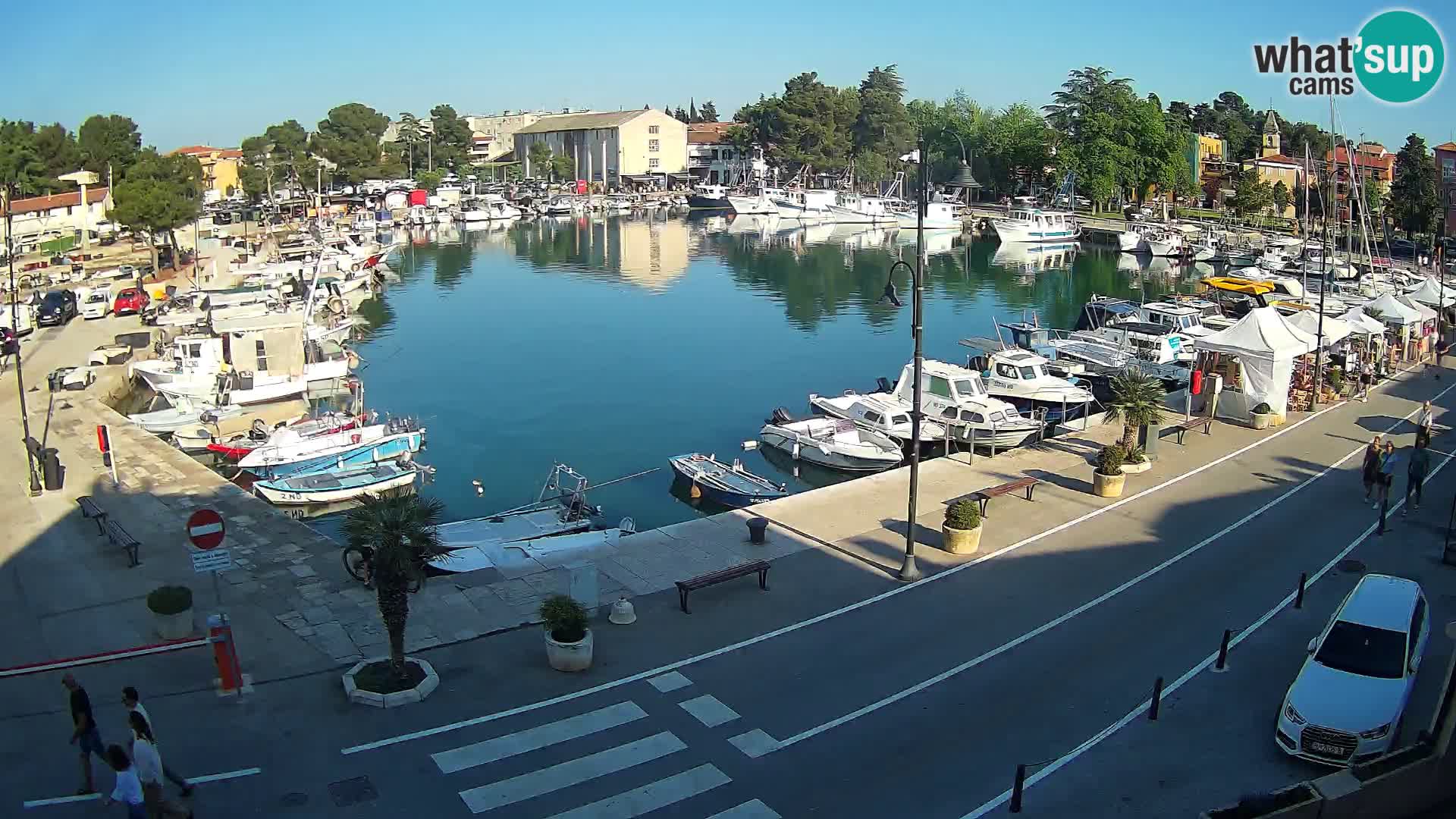 Novigrad webcam Mandrač | alten Hafen – Istrien