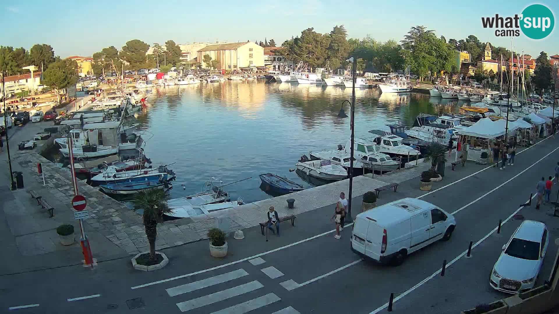 Novigrad webcam Mandrač | alten Hafen – Istrien