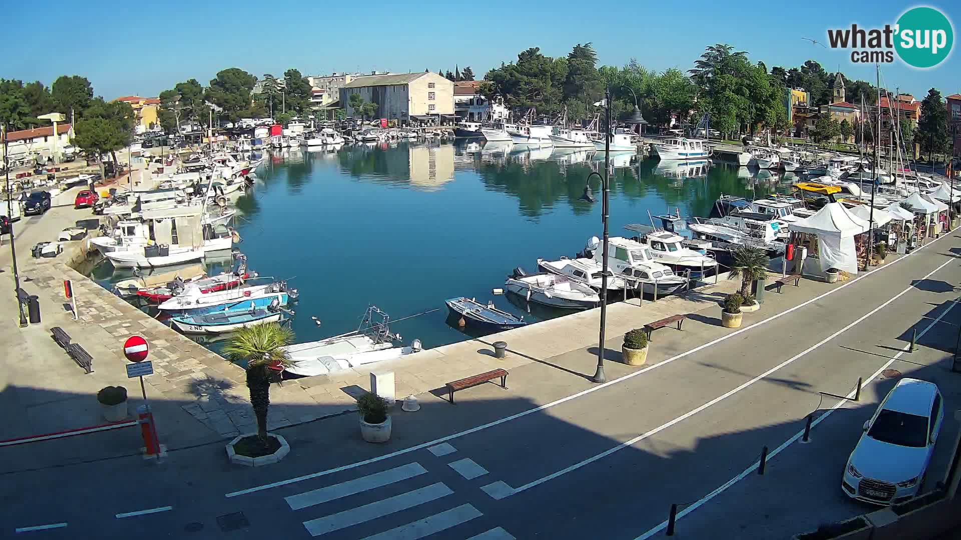 Novigrad webcam Mandrač | alten Hafen – Istrien