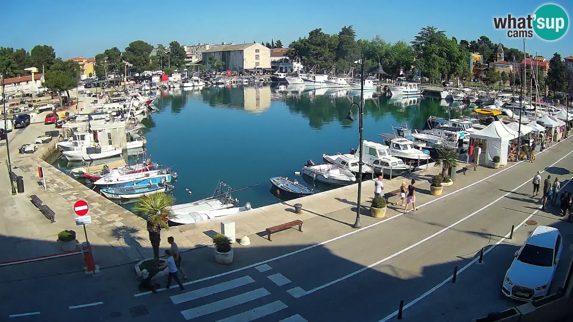 Novigrad webcam Mandrač | alten Hafen – Istrien