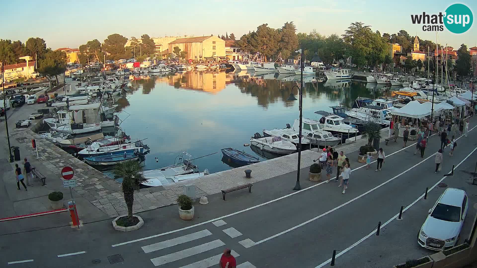 Novigrad webcam Mandrač | alten Hafen – Istrien