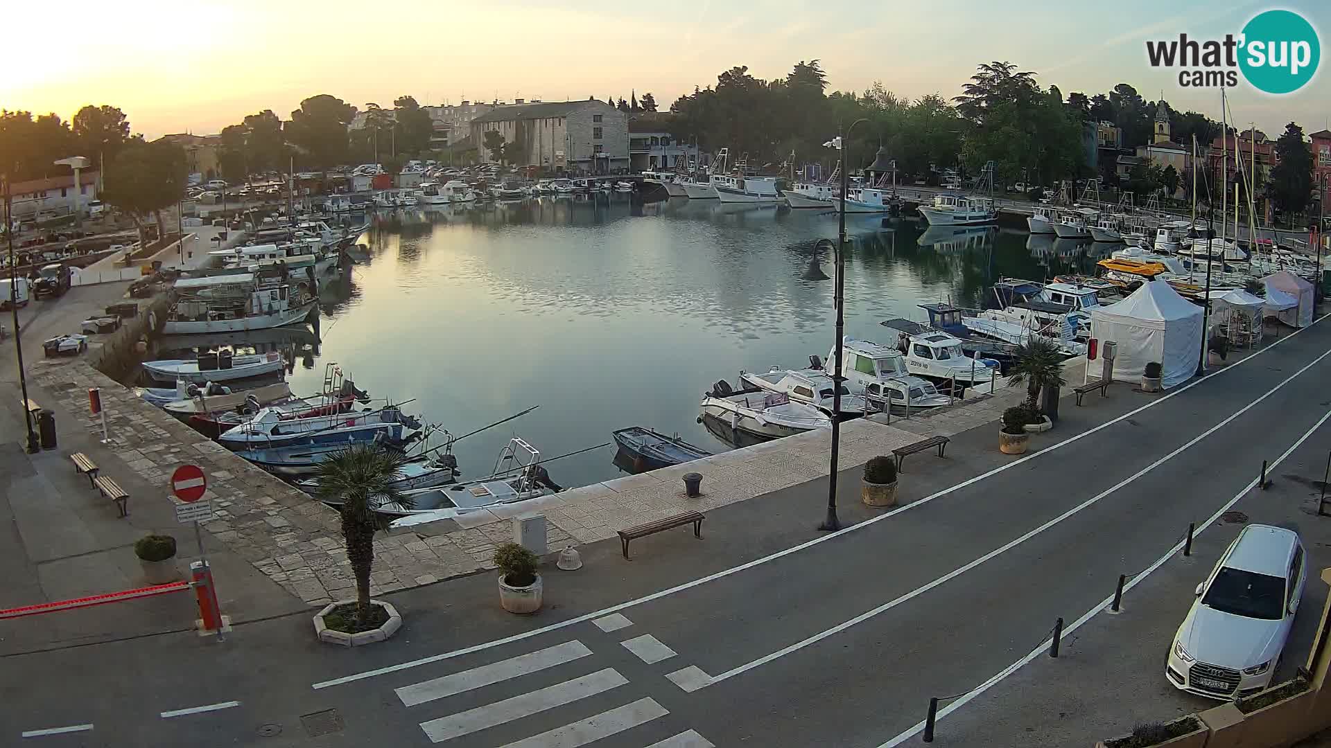 Novigrad webcam Mandrač | alten Hafen – Istrien