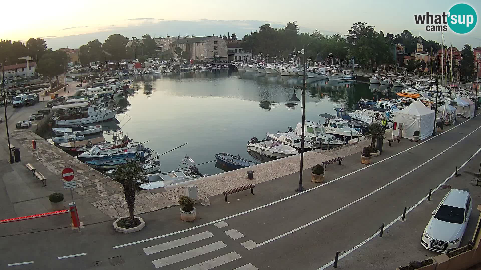 Novigrad webcam Mandrač | alten Hafen – Istrien