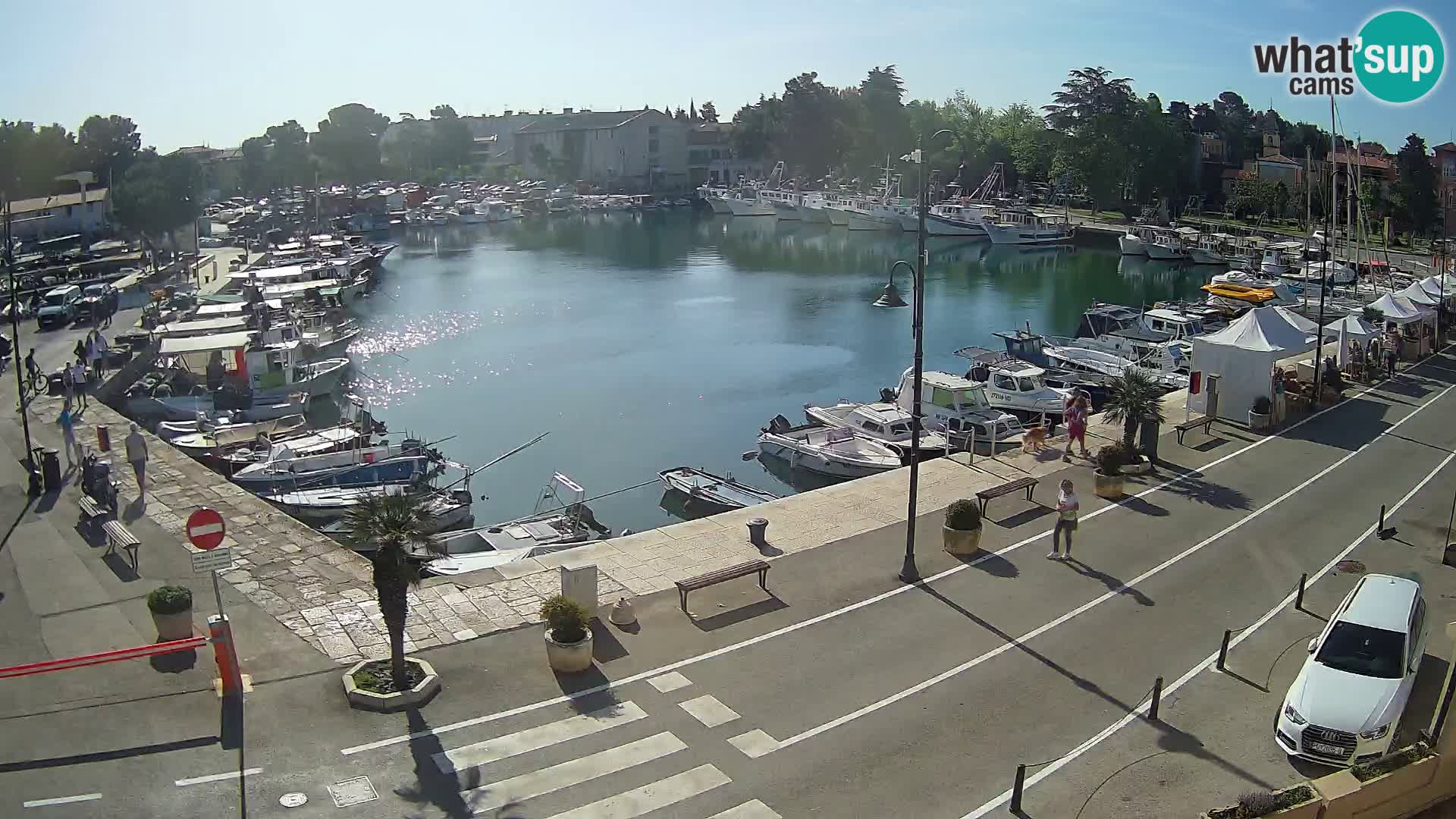 Novigrad webcam Mandrač | alten Hafen – Istrien
