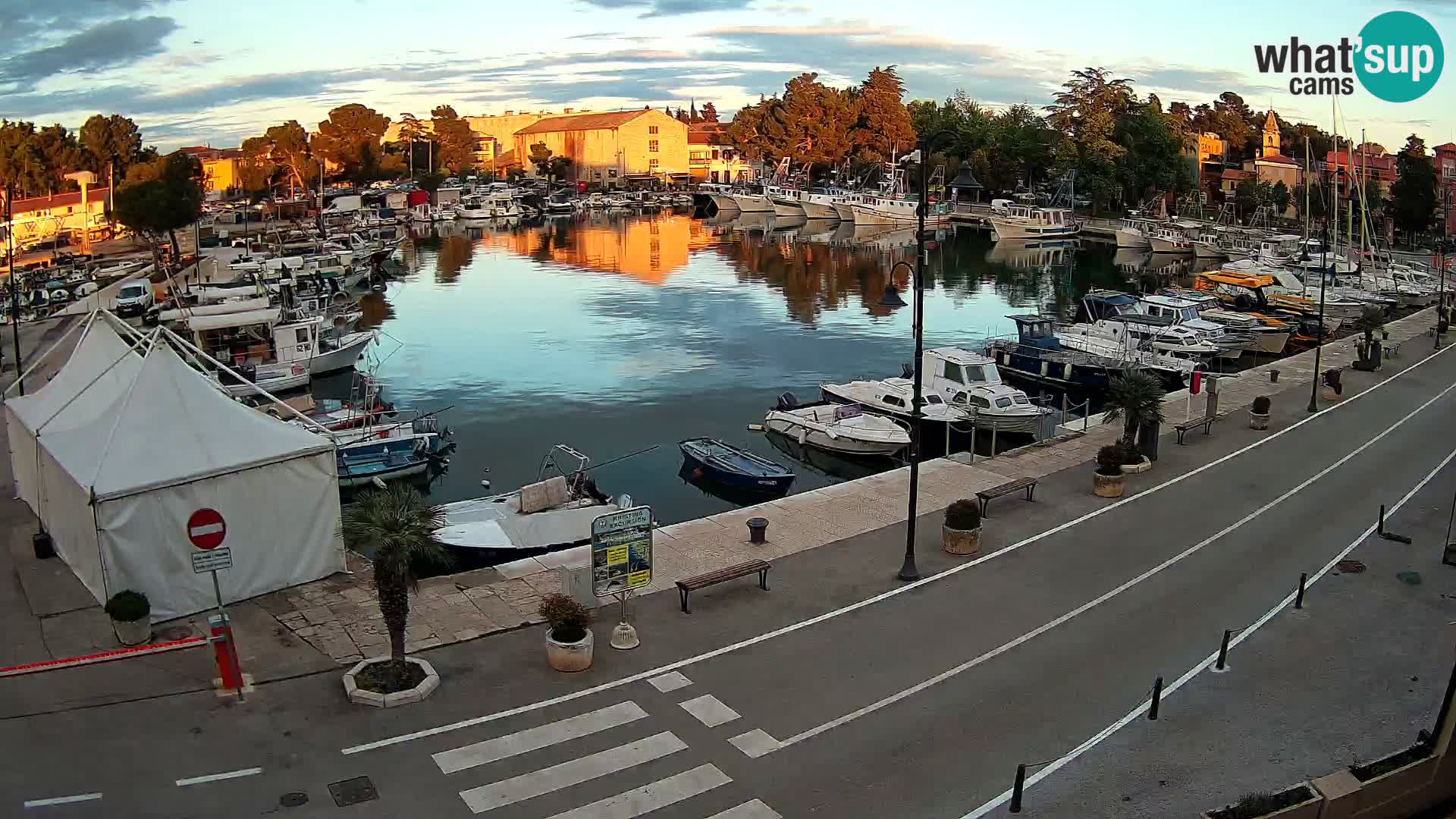 Novigrad webcam Mandrač | alten Hafen – Istrien