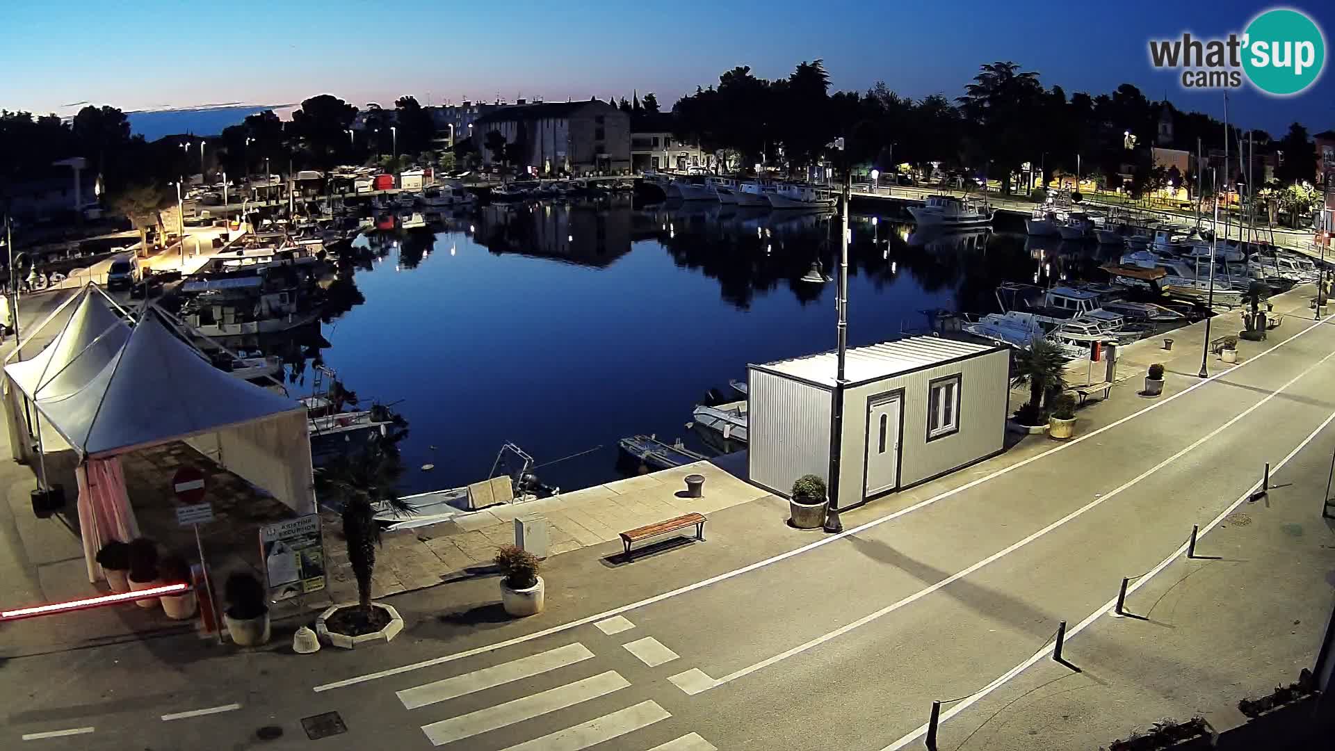 Novigrad webcam Mandrač | alten Hafen – Istrien