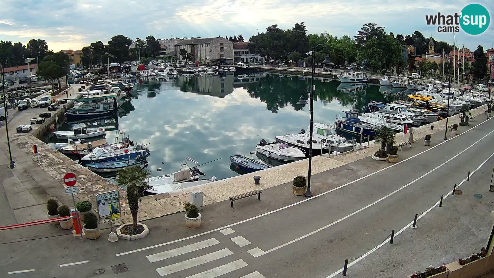 Novigrad webcam Mandrač | alten Hafen – Istrien