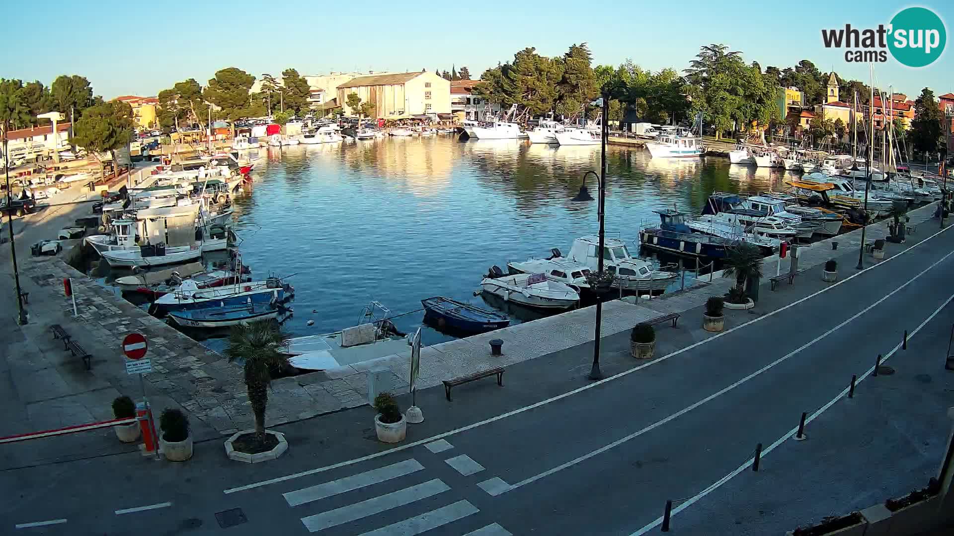 Novigrad webcam Mandrač | alten Hafen – Istrien
