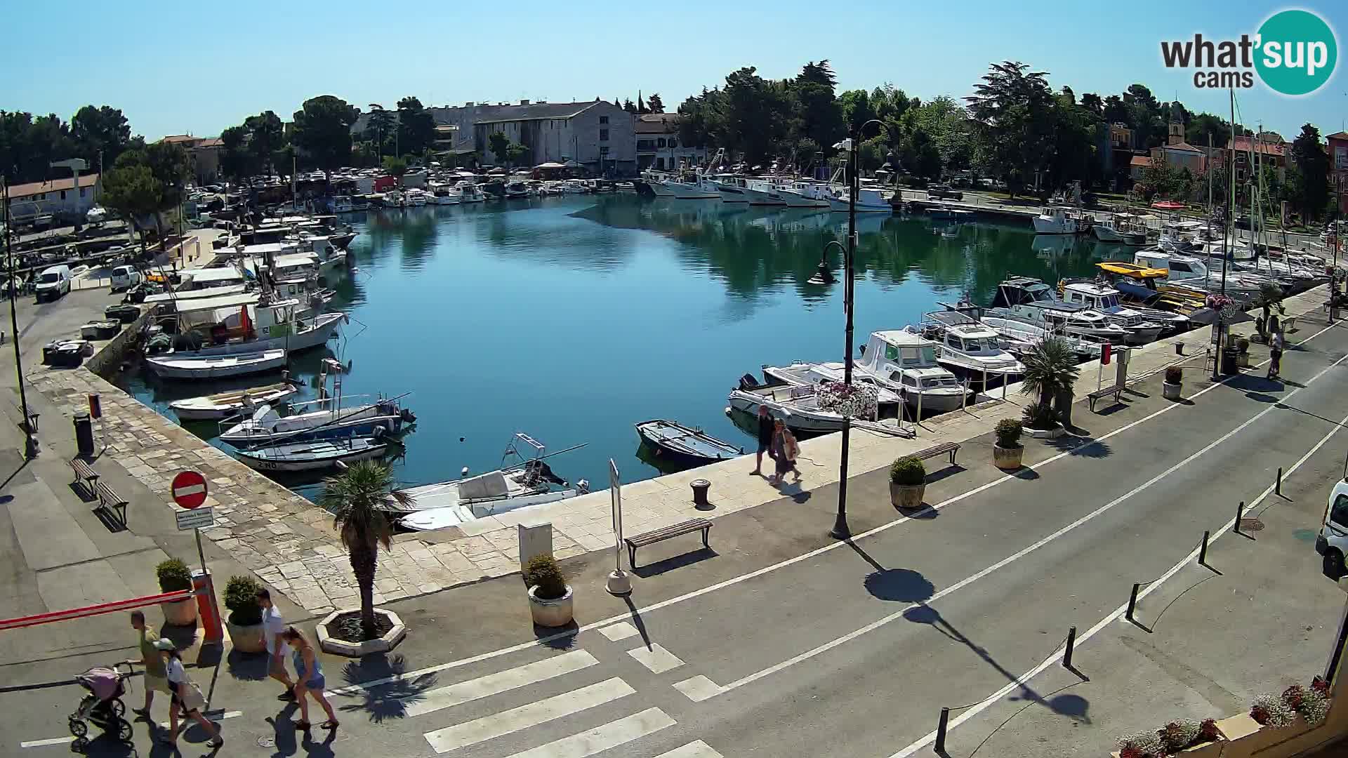 Novigrad webcam Mandrač | alten Hafen – Istrien