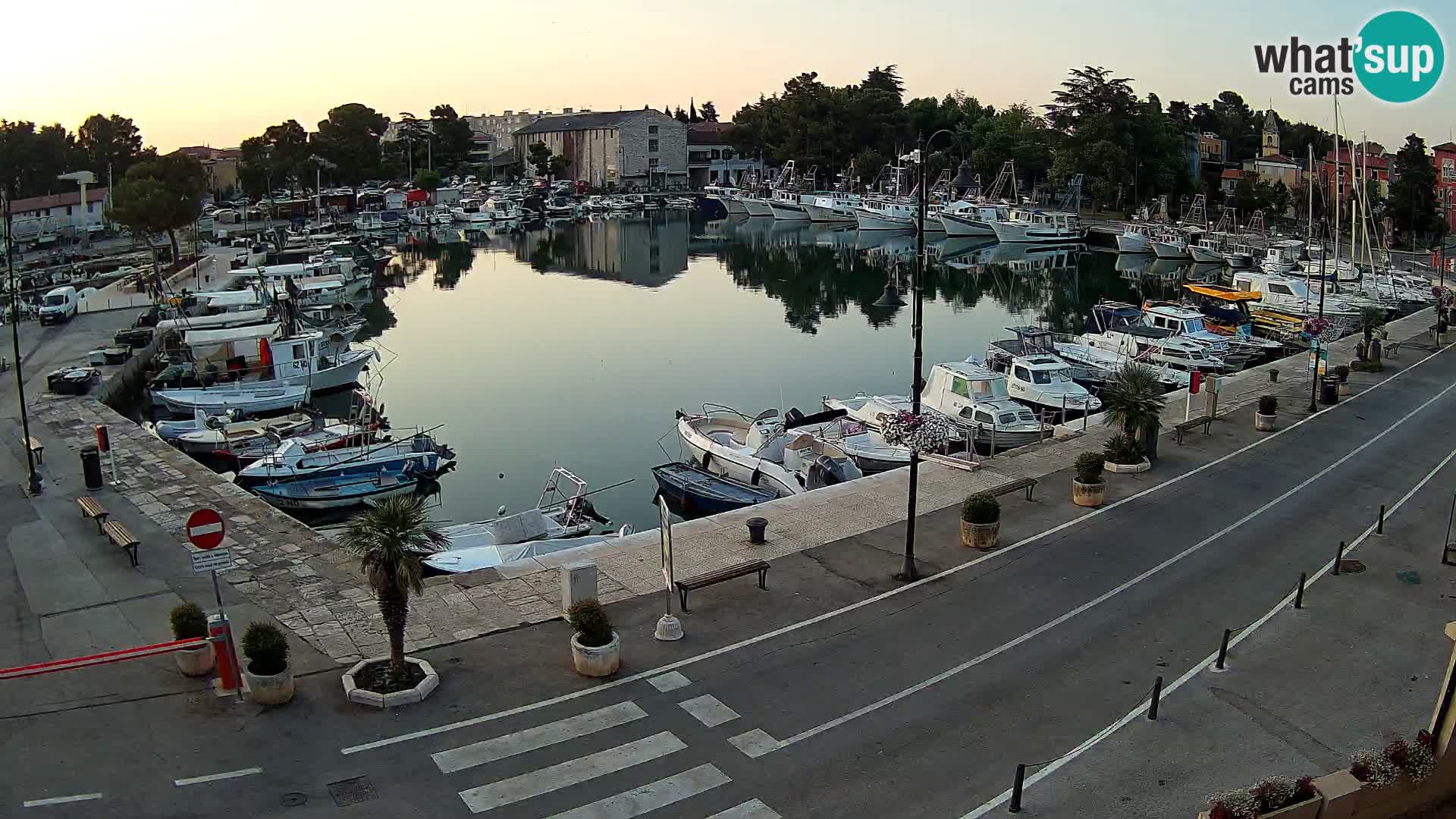 Novigrad webcam Mandrač | alten Hafen – Istrien
