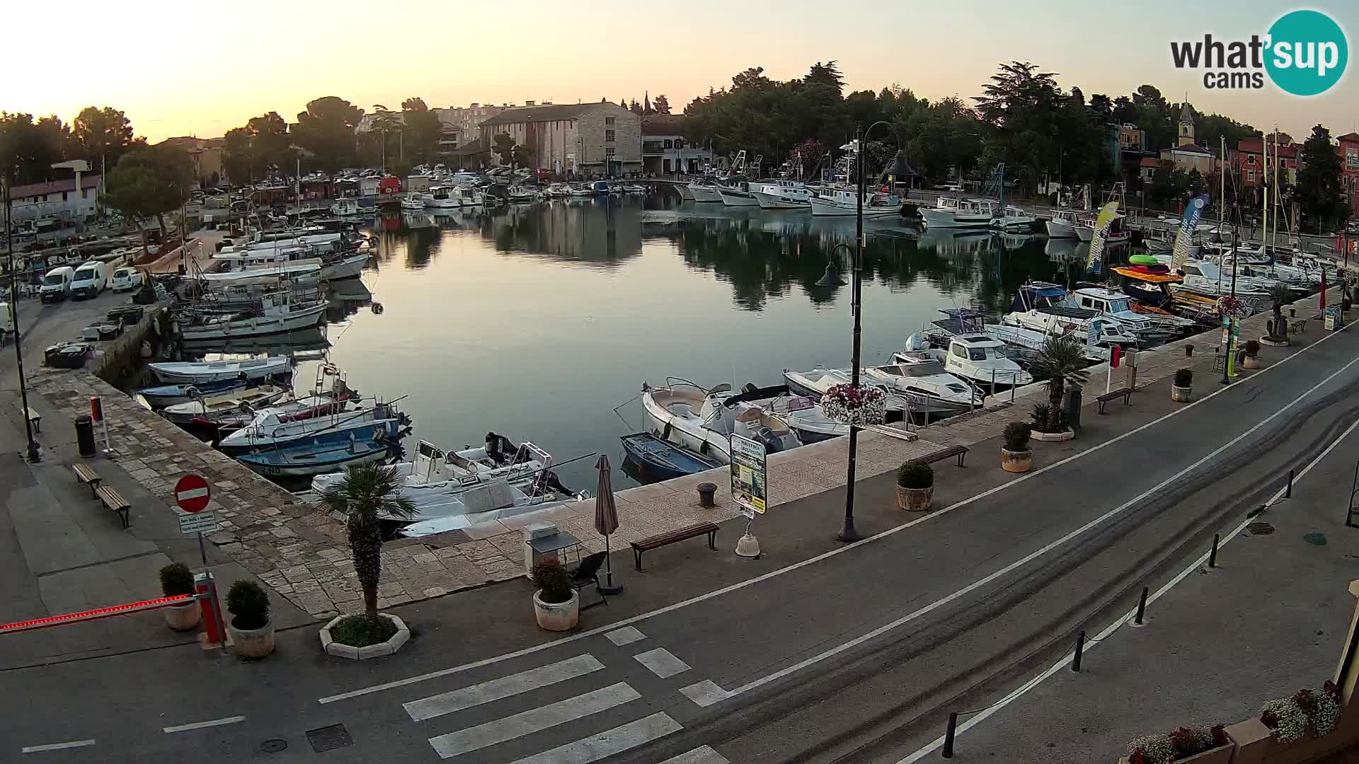 Novigrad webcam Mandrač | alten Hafen – Istrien