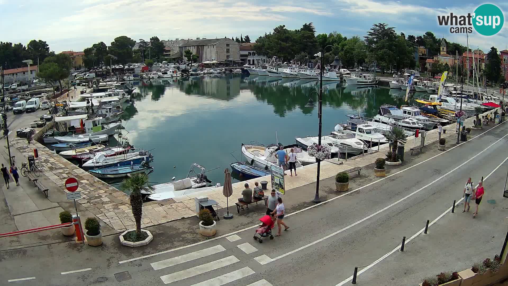 Novigrad webcam Mandrač | alten Hafen – Istrien