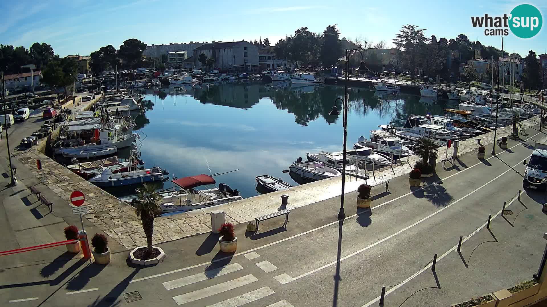 Novigrad webcam Mandrač | alten Hafen – Istrien