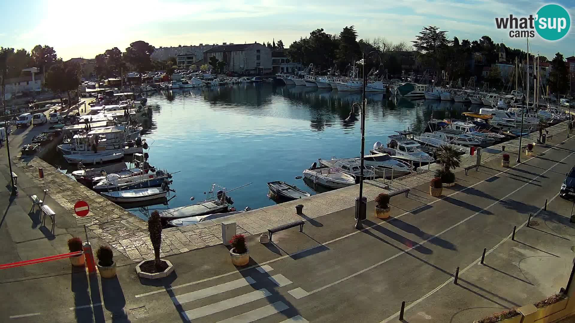 Novigrad webcam Mandrač | alten Hafen – Istrien