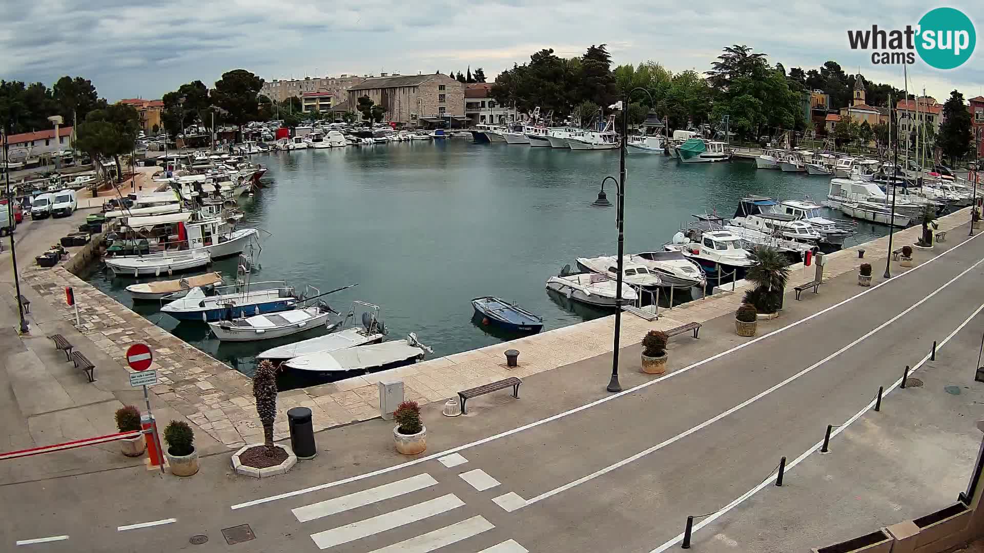 Novigrad webcam Mandrač | alten Hafen – Istrien