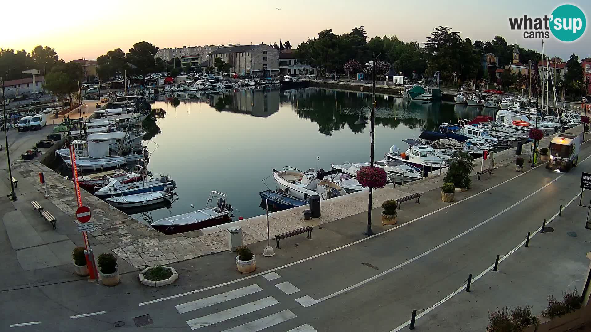 Novigrad webcam Mandrač | alten Hafen – Istrien