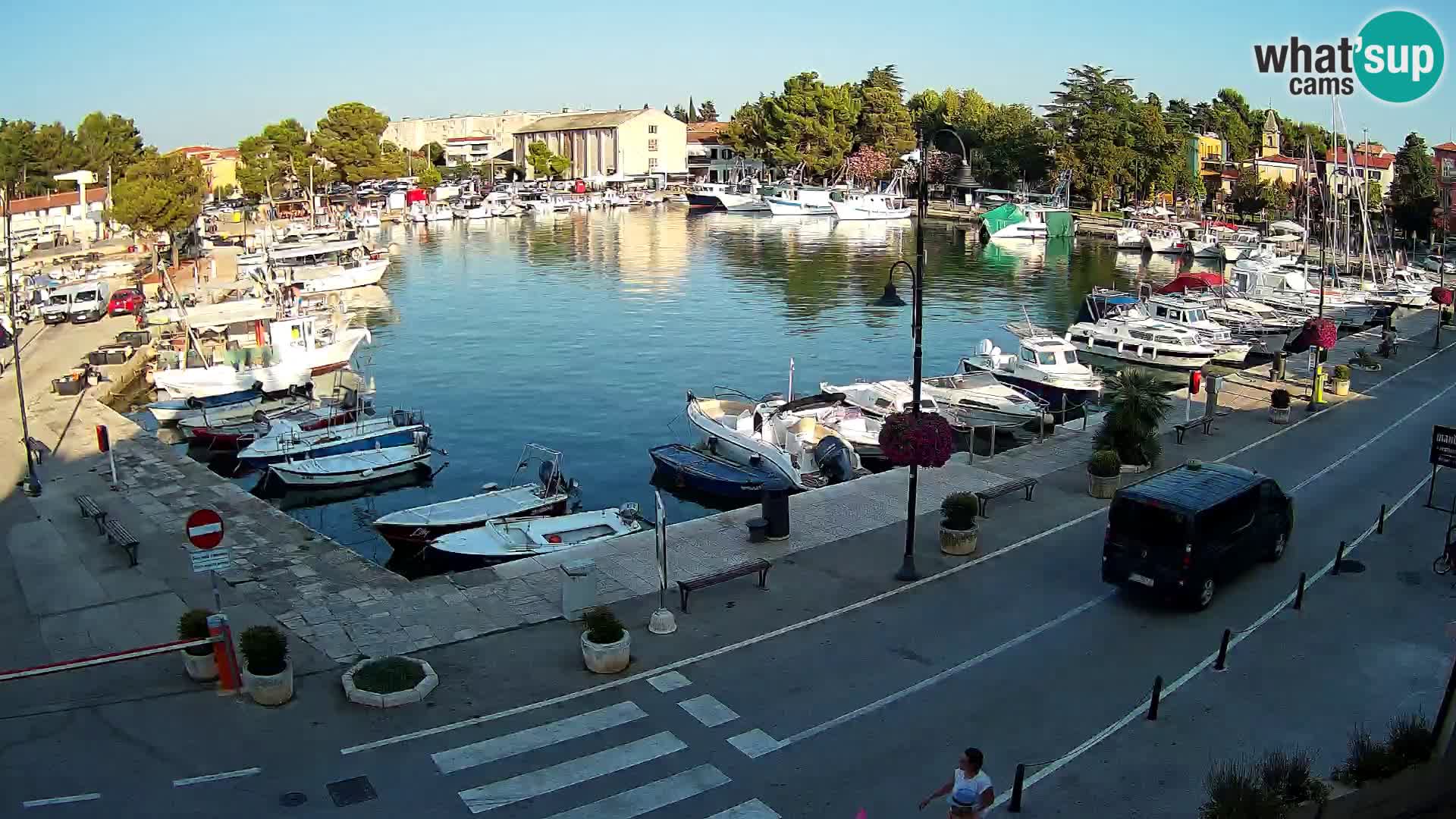 Novigrad webcam Mandrač | alten Hafen – Istrien