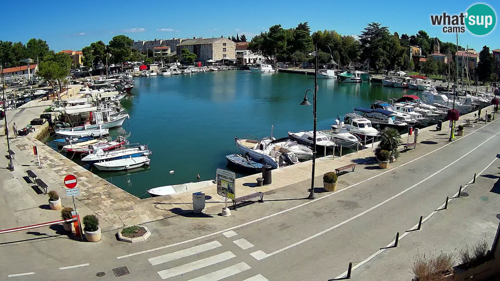 Novigrad webcam Mandrač | alten Hafen – Istrien